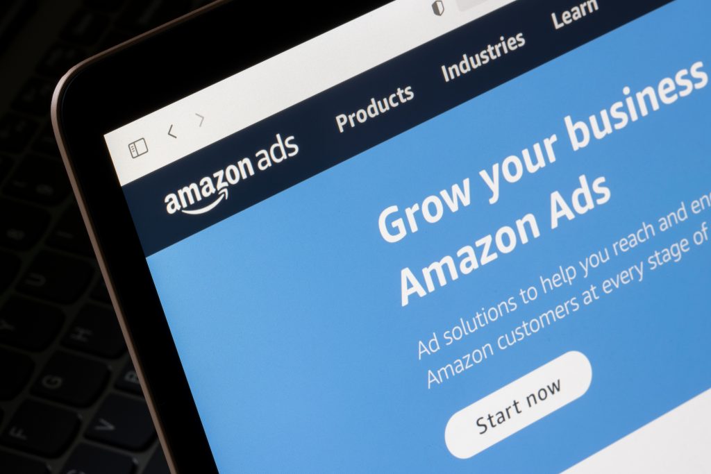 Amazon Ads page on the Amazon