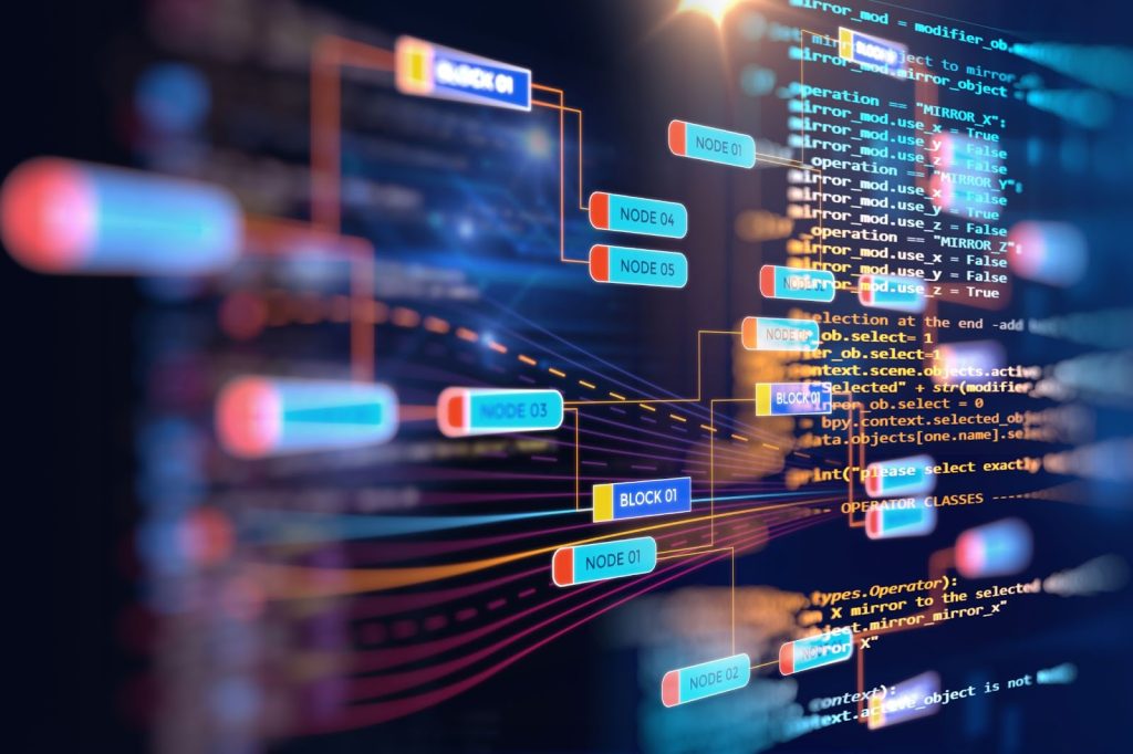 A computer screen displaying diverse data, including digital marketing strategies, digital marketing, and AI technologies.