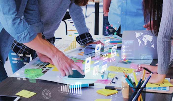 Tow Professional Working on Branding Strategy