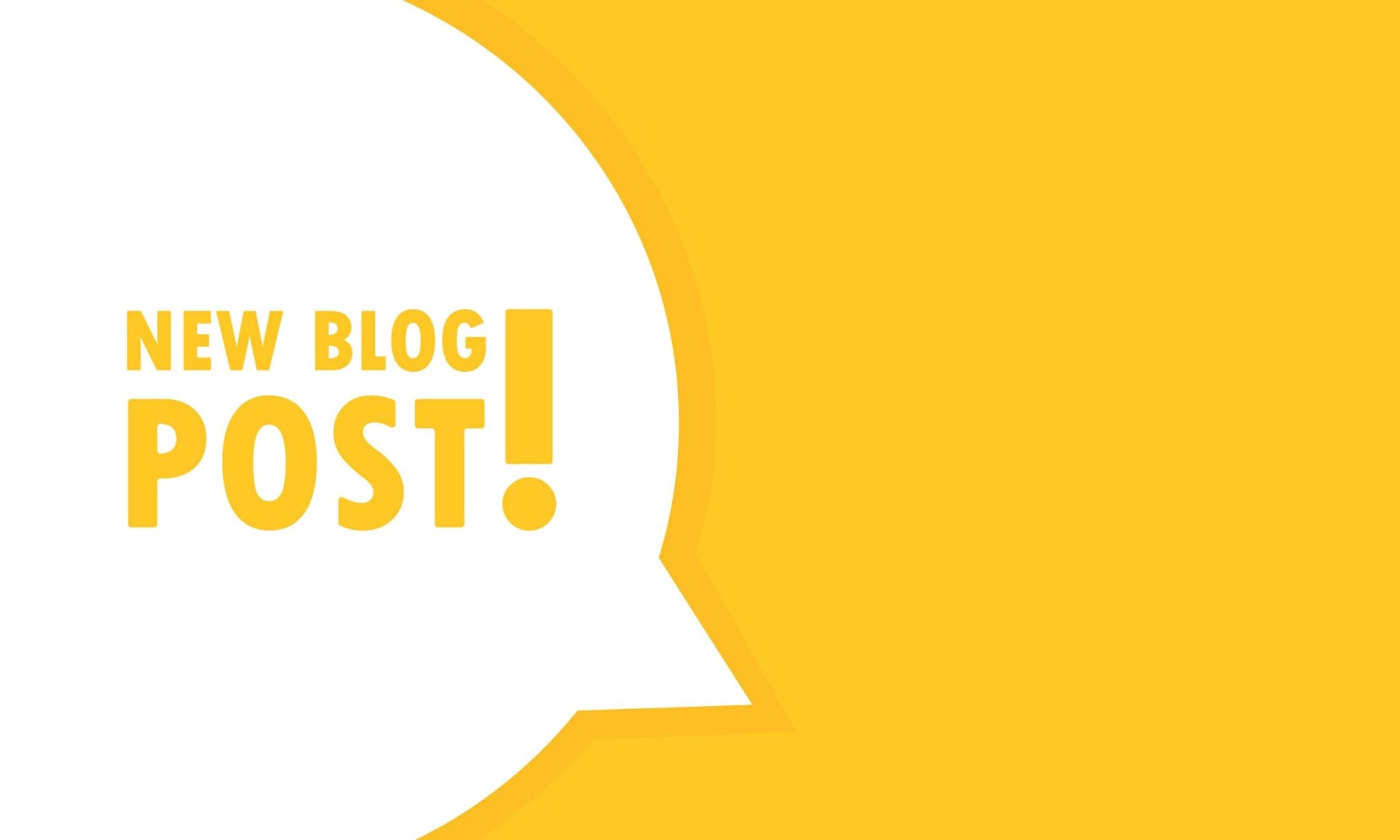 New blog post announcement with a visually appealing graphic.